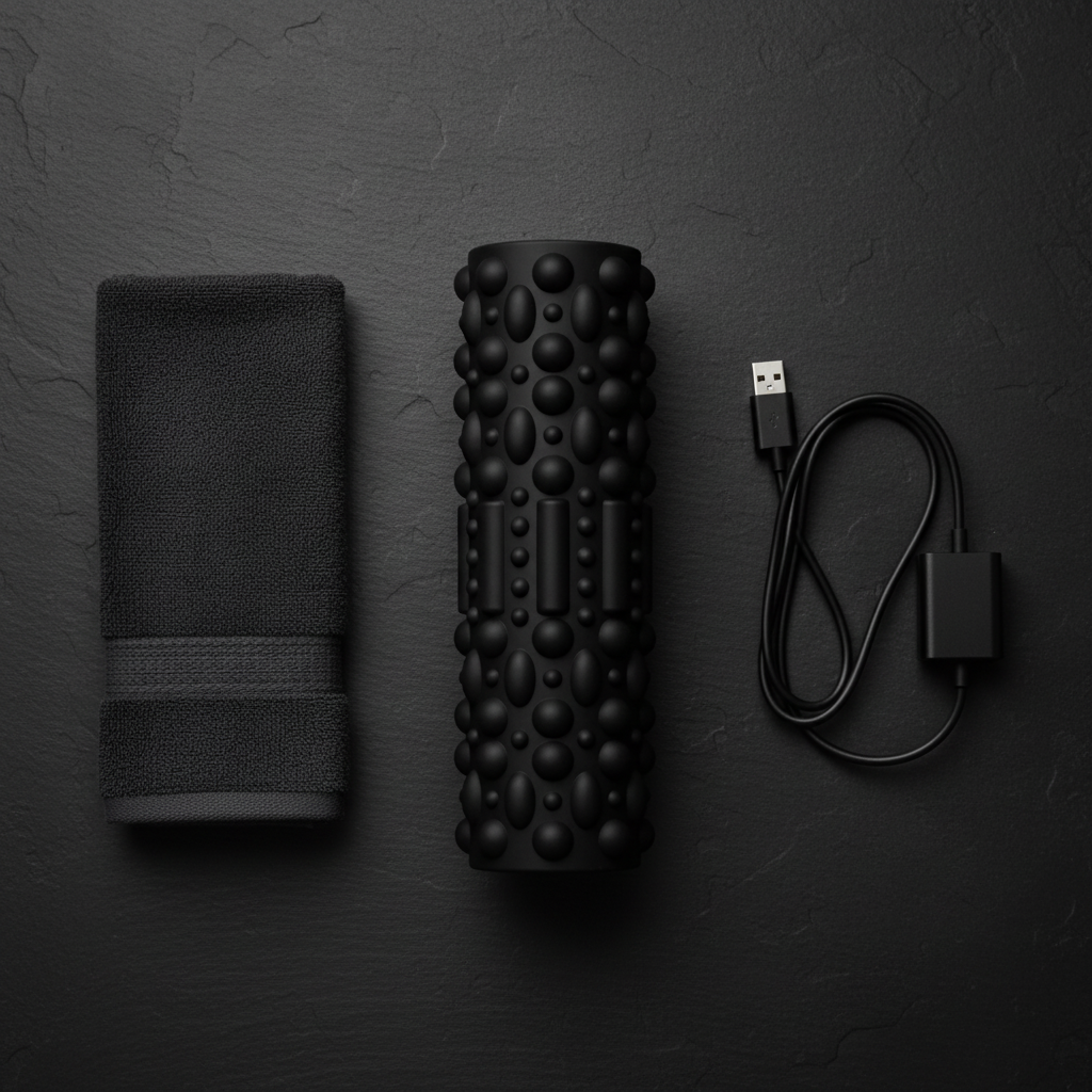 Electric Foam Roller Flat Lay
