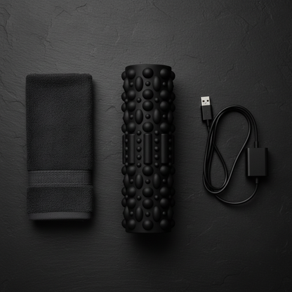 Electric Foam Roller Flat Lay
