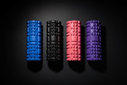 Foam Roller All Colours Flat Lay